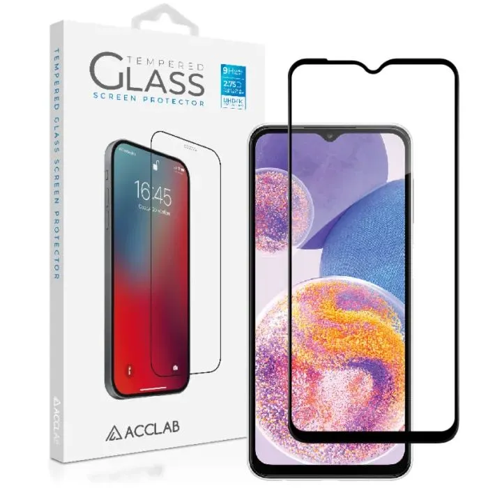 Скло захисне ACCLAB Full Glue Samsung A23 4G Black (1283126524158)