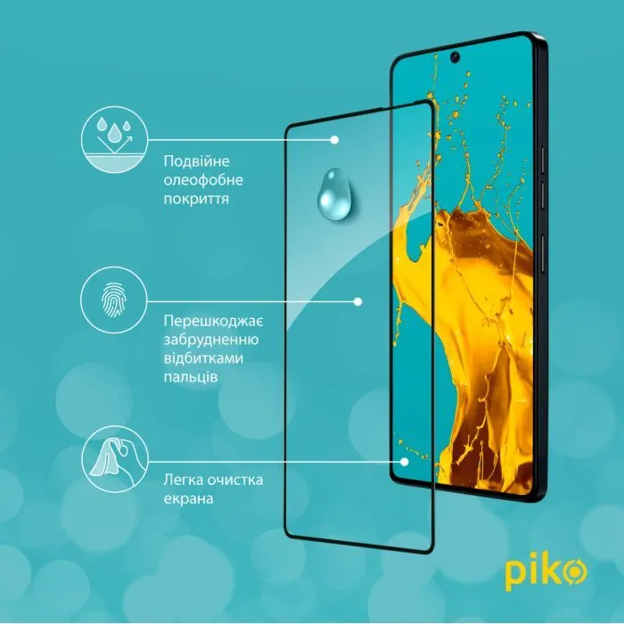 Скло захисне Piko Full Glue Tecno Pova 6 Black (1283126593437) зображення 5