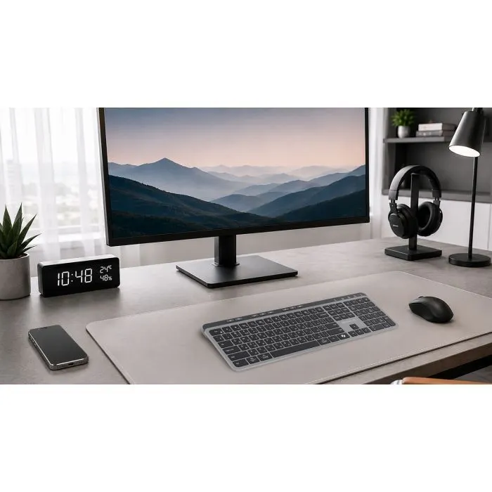 Клавіатура REAL-EL RK-737W Wireless/Bluetooth Black/Grey (EL123100060) зображення 11