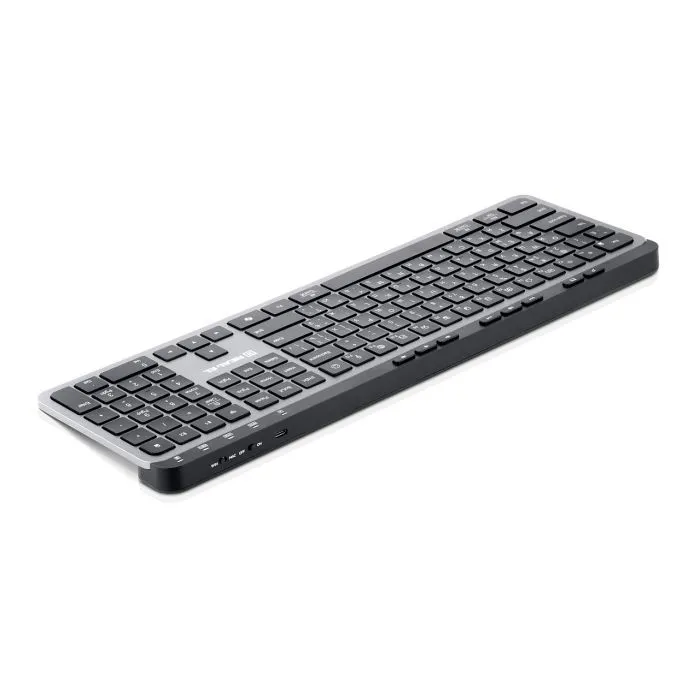 Клавіатура REAL-EL RK-737W Wireless/Bluetooth Black/Grey (EL123100060) зображення 7