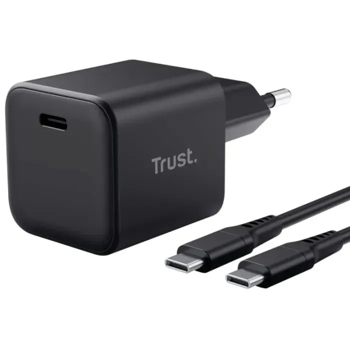 Зарядное устройство Trust USB-C PD65W GaN PPS black (26046_TRUST)