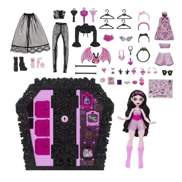 Лялька Monster High Набір з лялькою Дракулора "Шафа жахо-образів" (JMG63) зображення 2
