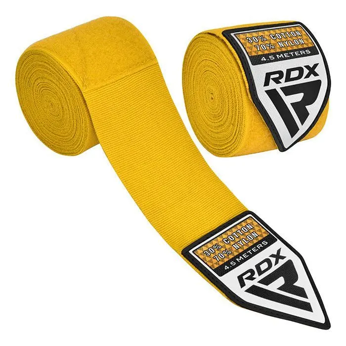 Бинт для спорту RDX WX Professional Boxing Hand Wraps Yellow 4.5м (HWX-RY+) зображення 2