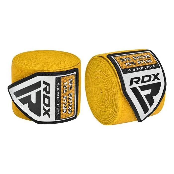 Бинт для спорту RDX WX Professional Boxing Hand Wraps Yellow 4.5м (HWX-RY+) зображення 6