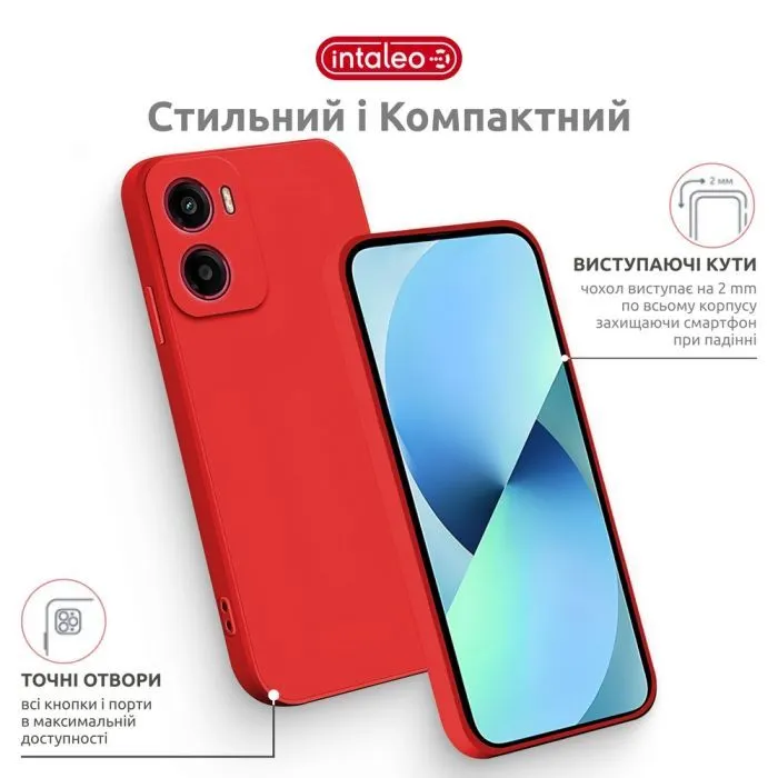 Чохол до мобільного телефона Intaleo SoftShell Motorola G06 Red (1283126635939) зображення 4