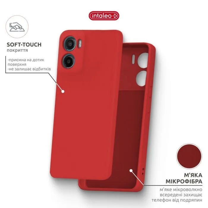 Чохол до мобільного телефона Intaleo SoftShell Motorola G06 Red (1283126635939) зображення 5