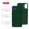 Чохол до мобільного телефона Intaleo SoftShell Apple iPhone 16 Plus Dark Green (1283126609237) зображення 2