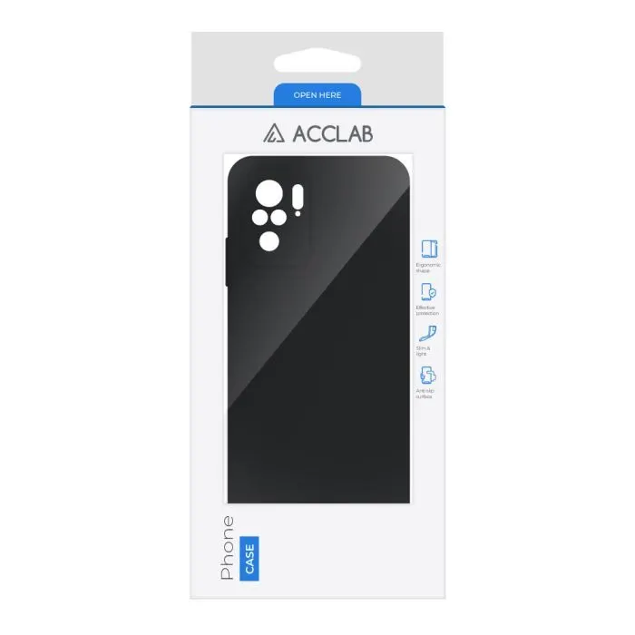 Чохол до мобільного телефона ACCLAB SoftShell Xiaomi Redmi Note 10 4G Black (1283126619717) зображення 2