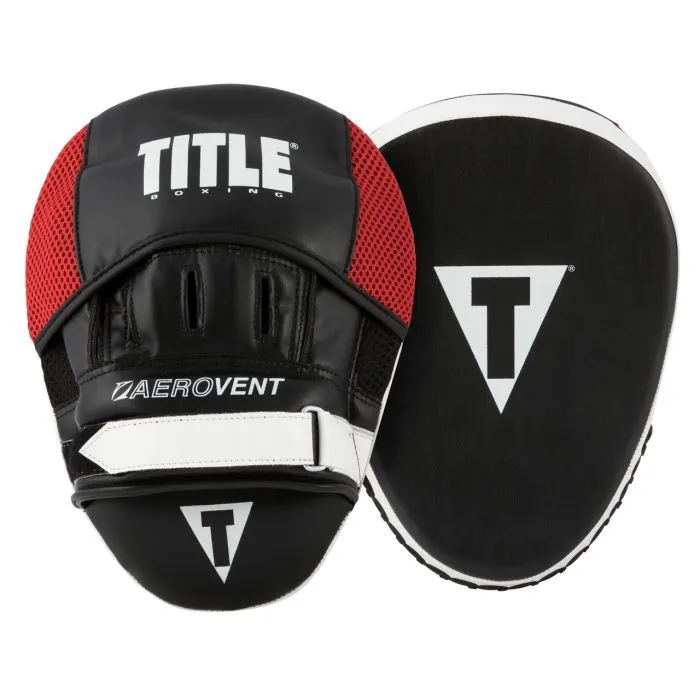 Лапи боксерські Title Boxing Aerovent Excel Incredi-Mitts 2.0 Black/Red/White (TAEPM2)