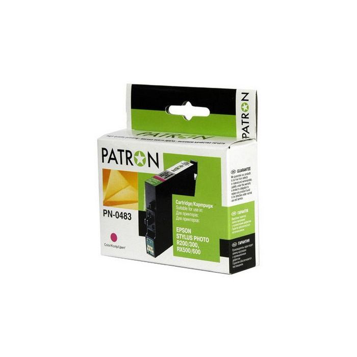 Картридж Patron для EPSON R200/300 (PN-0483)MAGENTA (CI-EPS-T048340-M-PN)