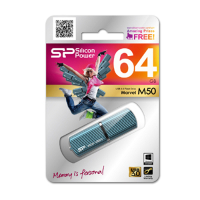 USB флеш накопитель Silicon Power 64Gb MARVEL M50 Aqua Blue USB3.0 (SP064GBUF3M50V1B) изображение 3