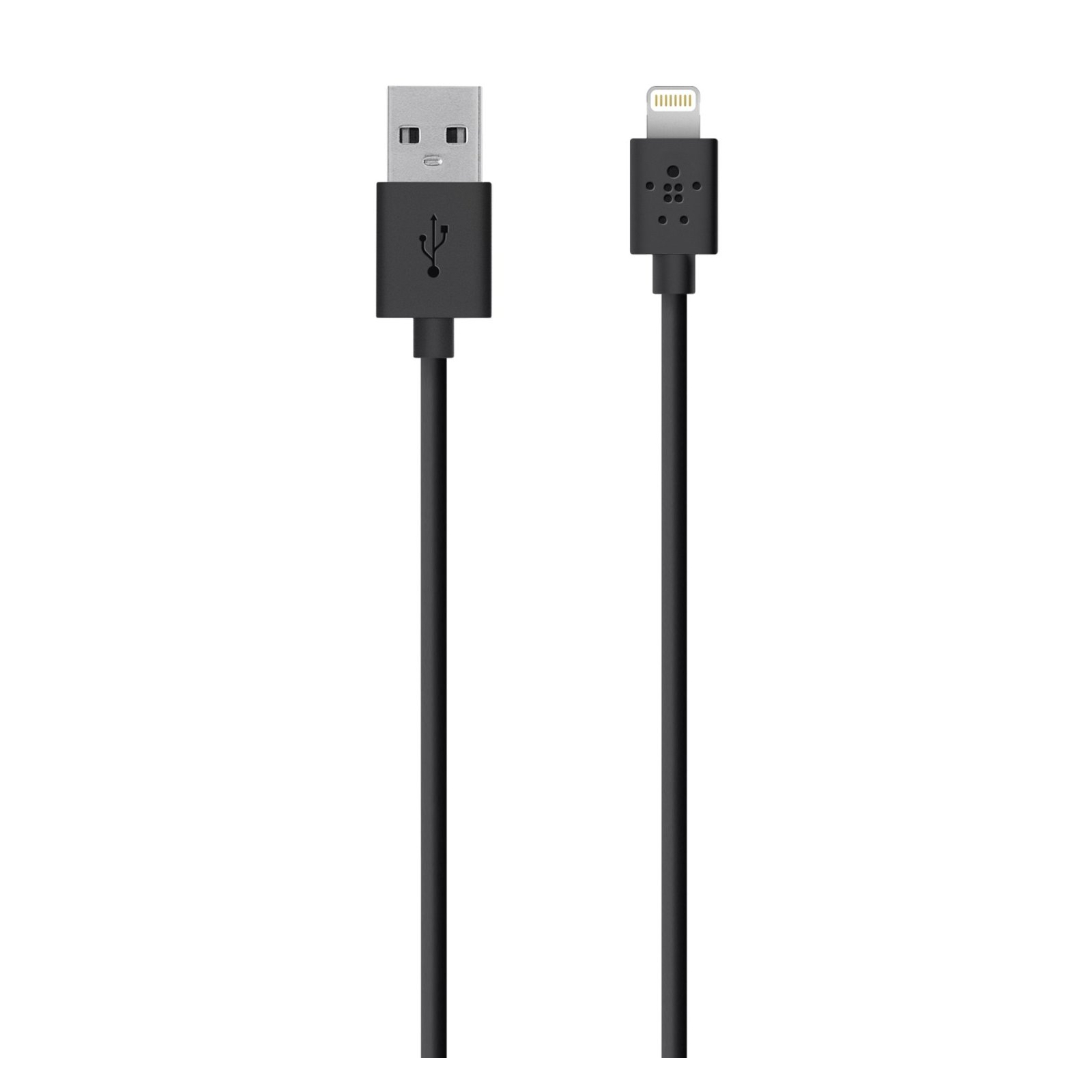 Дата кабель USB 2.0 AM to Lightning 1.2m Black Belkin (F8J023bt04-BLK)