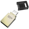 USB флеш накопитель Silicon Power 16Gb Mobile X10 , OTG, Champague (SP016GBUF2X10V1C) изображение 3