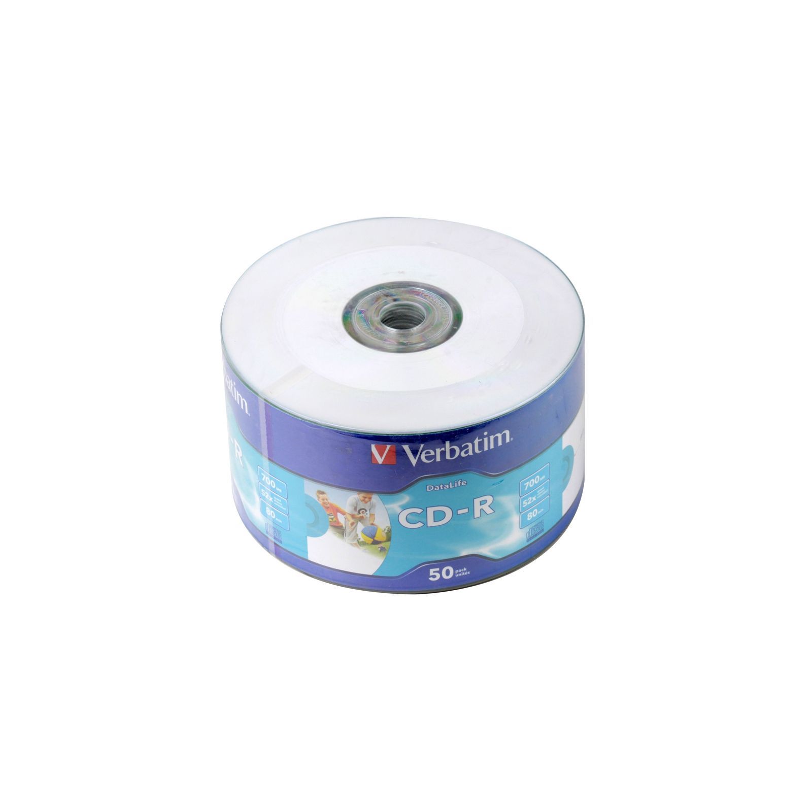 ᐈ Купить диск cd Verbatim CD-R 700Mb 52x WrapTape Extra PRINTABLE
