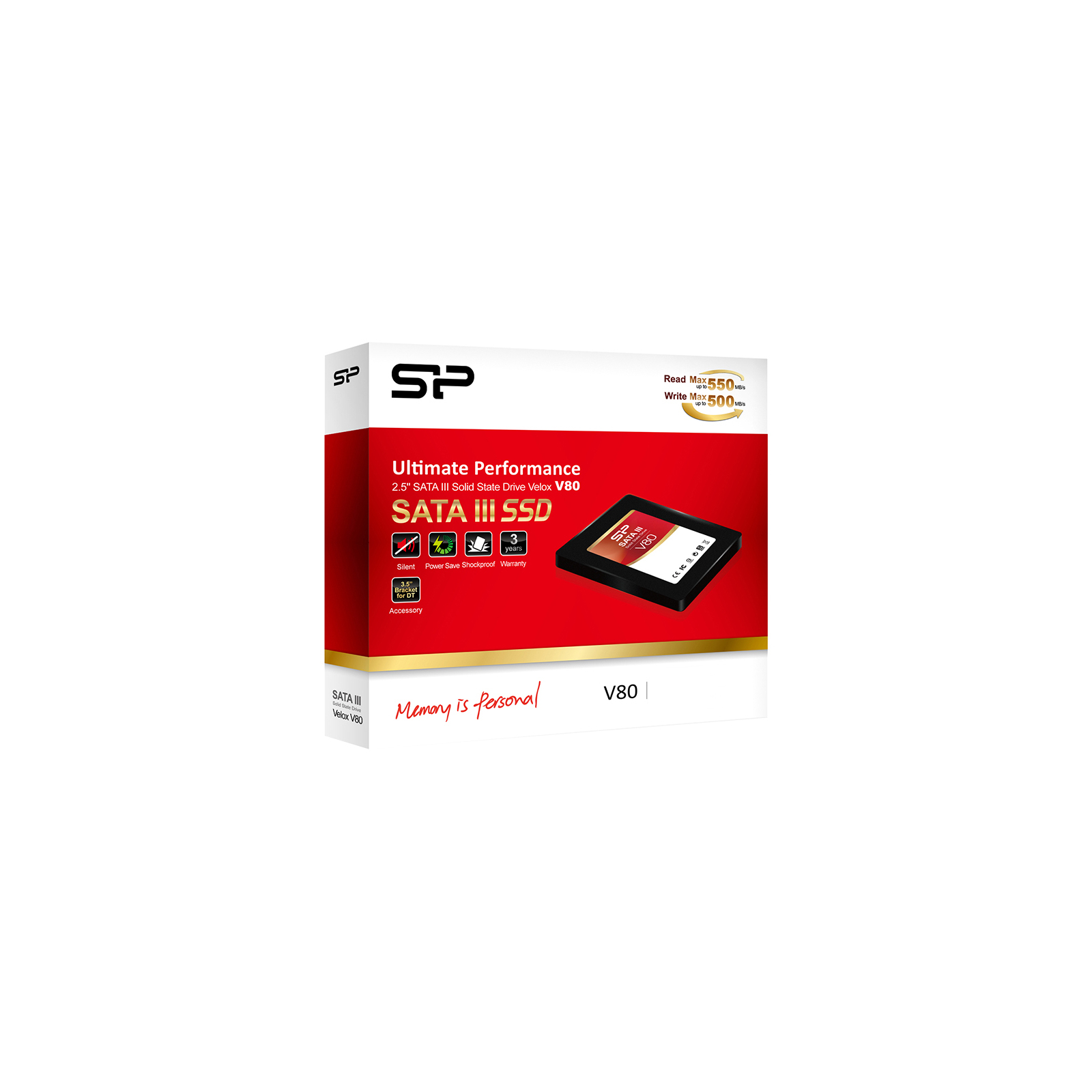 Накопичувач SSD 2.5" 120GB Silicon Power (SP120GBSS3V80S25) зображення 2