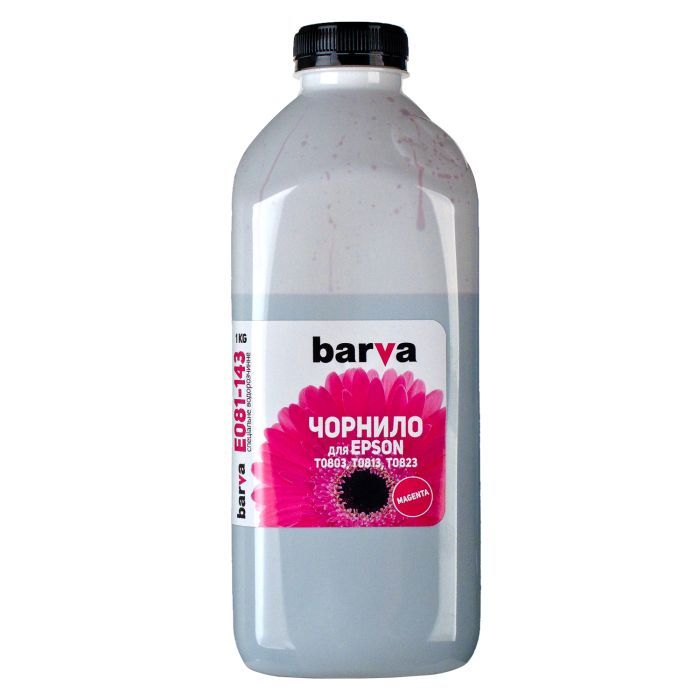 Чернила Barva EPSON T0813 MAGENTA 180г (E081-141)