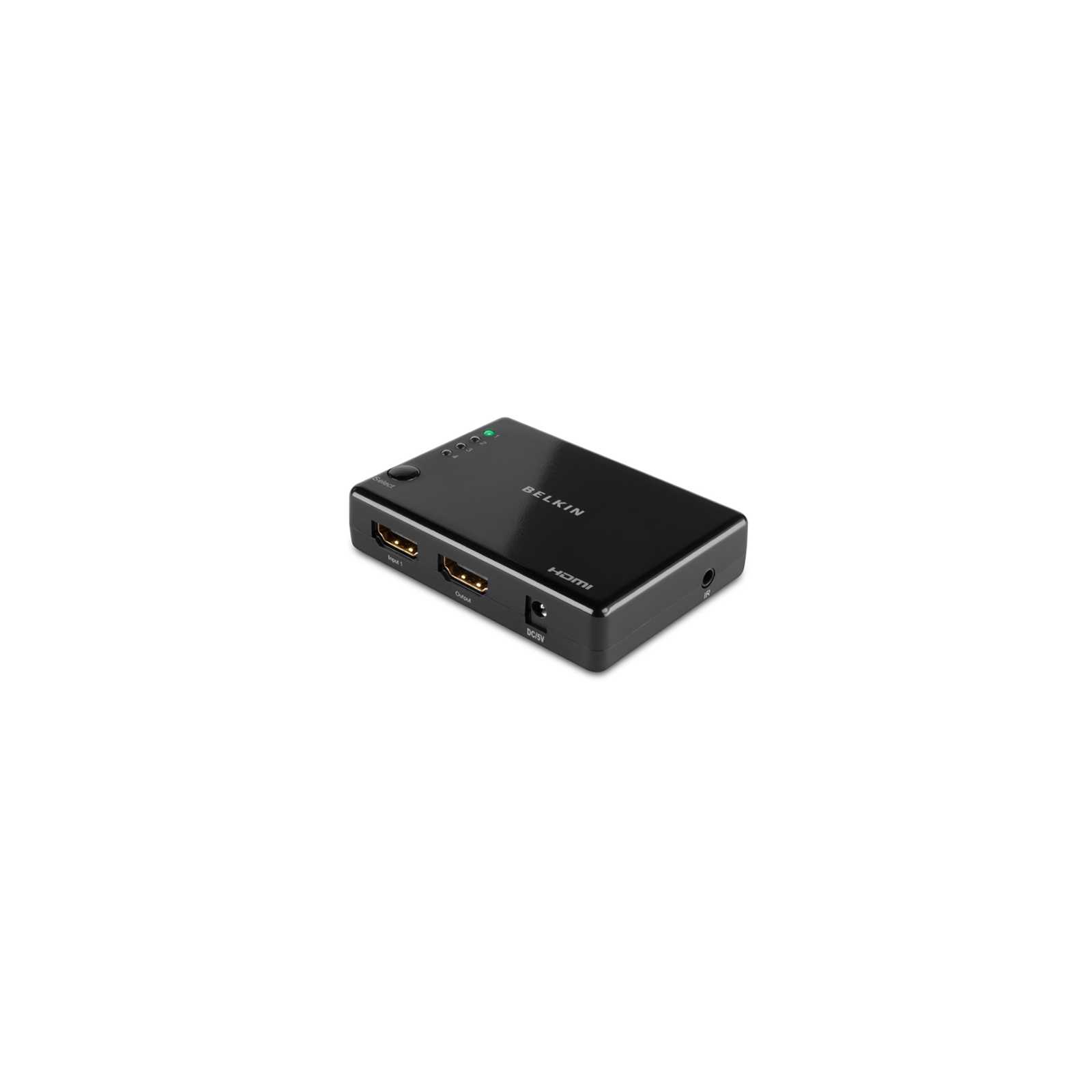 Коммутатор видео Belkin HDMI SwitchBox High Speed w/Ethernet, (4 вх, 1 вых) (F3Y045bf)