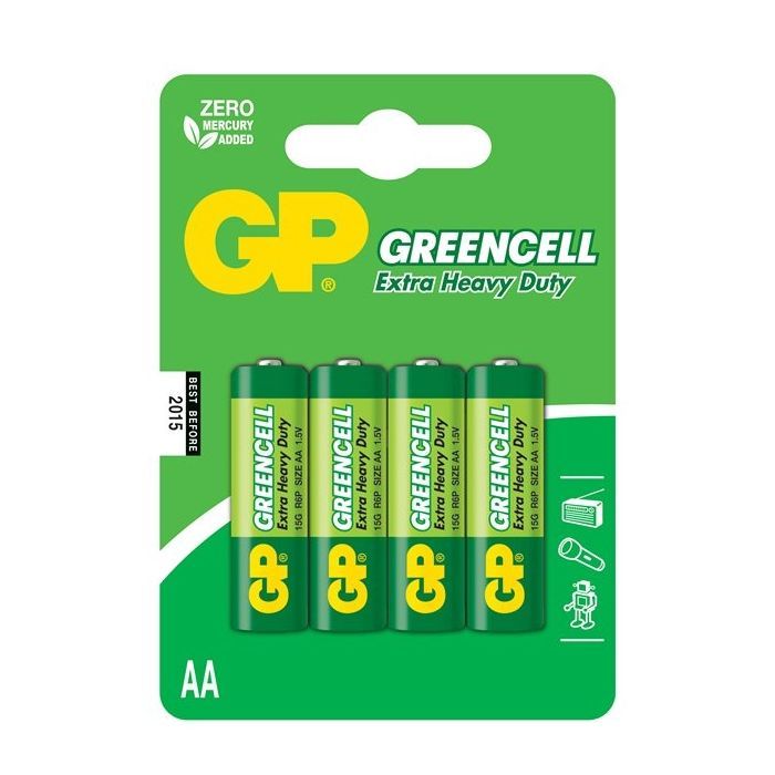 Батарейка Gp AA R6 сольова * 4 (15G-U4 / 4891199000133)