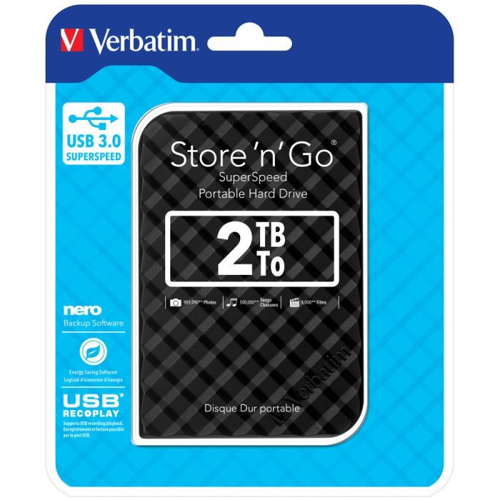 Внешний жесткий диск 2.5" 2TB Verbatim (53195) изображение 4