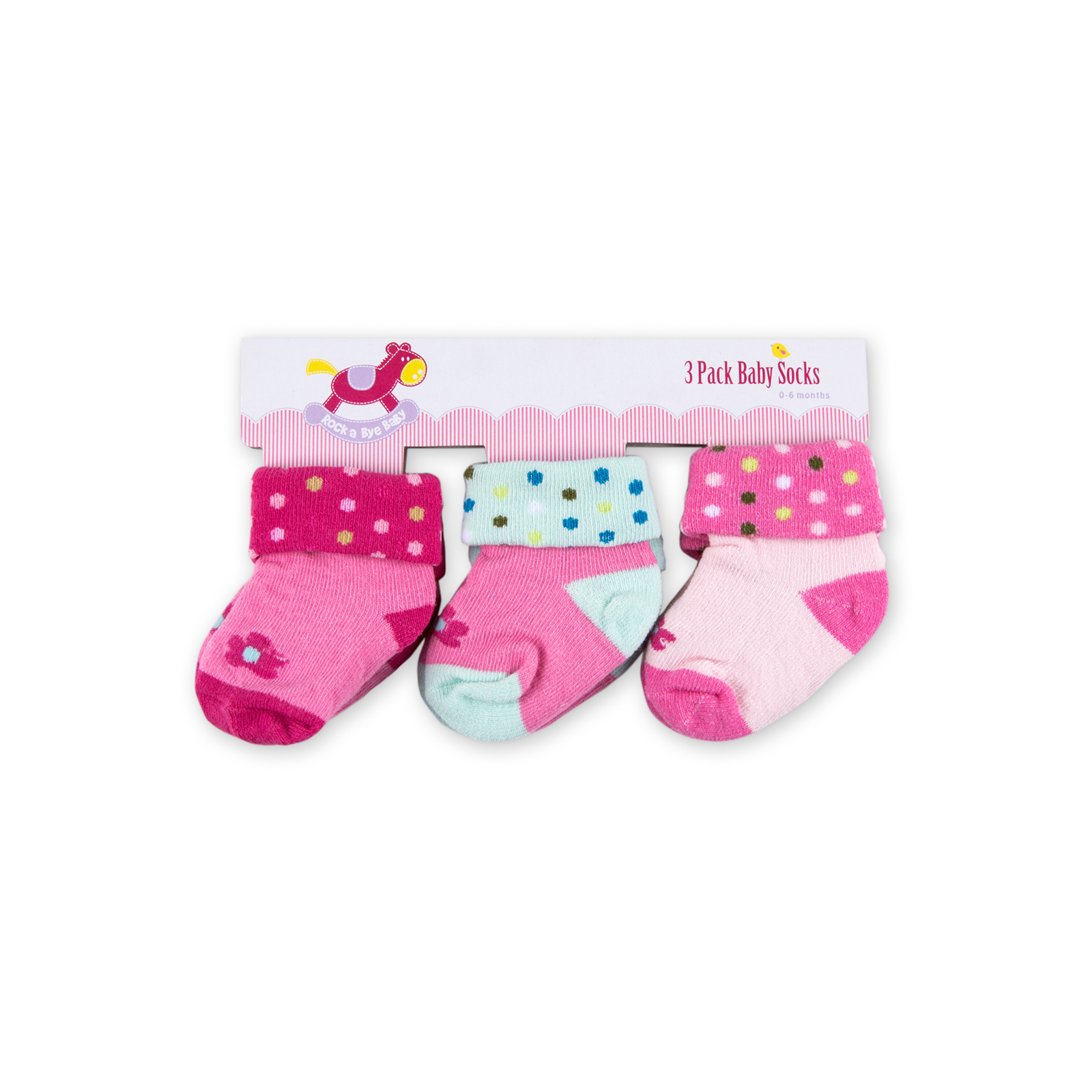 Шкарпетки дитячі Luvena Fortuna 3 пари для дівчаток (DL3011)