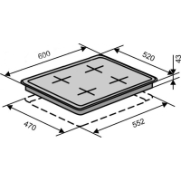 Варочная поверхность Ventolux HG640-B1 GEE (BLACK) изображение 2