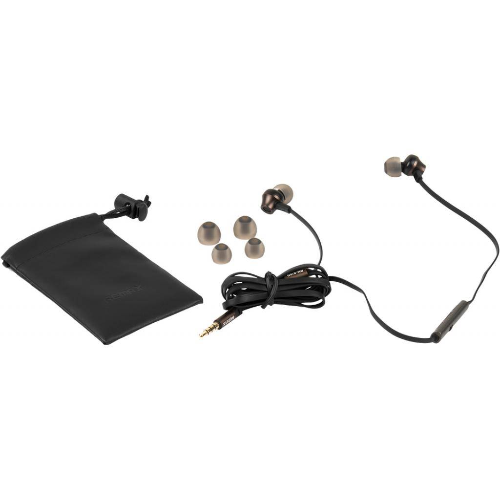 Навушники HF RM-610D Black (metal + volume control + mic + button call Remax (37146) зображення 3