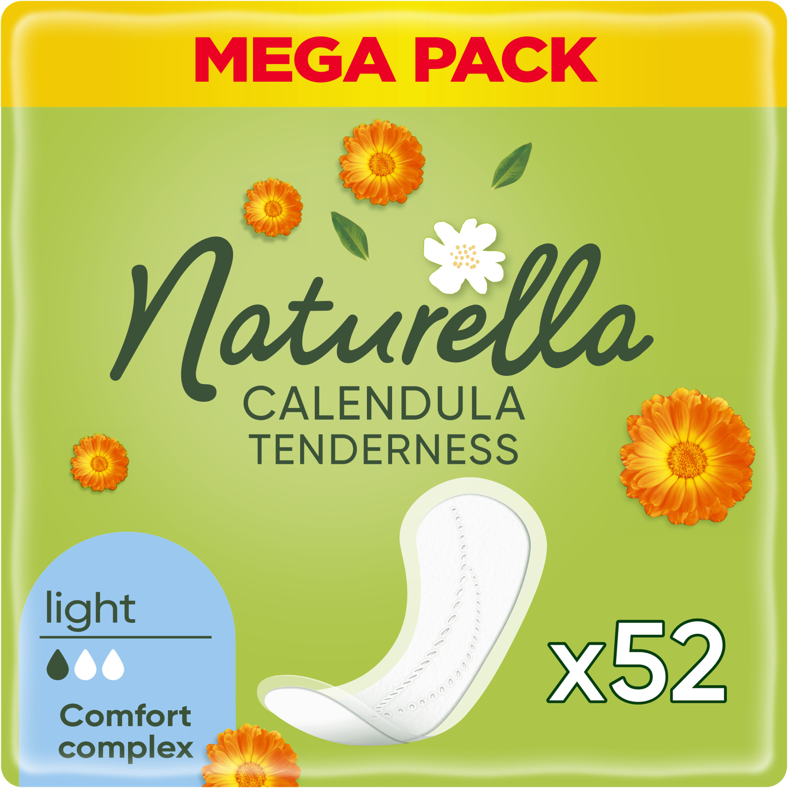 Щоденні прокладки Naturella Calendula Tenderness Light 52 шт. (8001090603845)