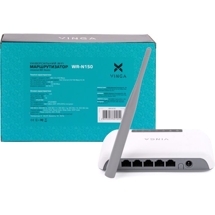 Маршрутизатор Vinga WR-N150 изображение 2