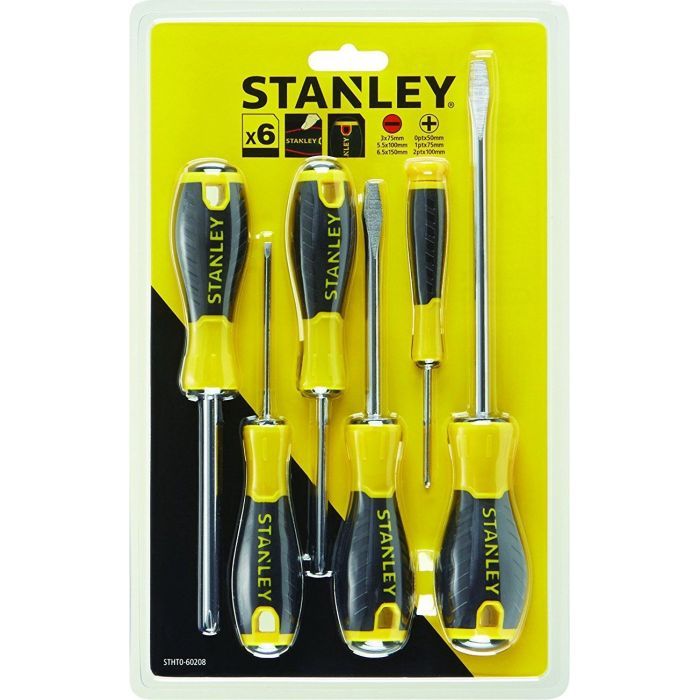 Набор отверток Stanley отверток ESSENTIAL 6шт. (STHT0-60208) (STHT0-60208) изображение 2