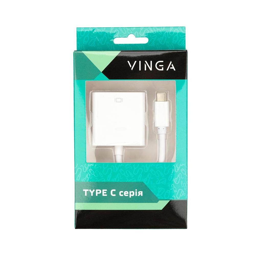 Перехідник Type-C Male to HDMI AF 0.15m Vinga (USBCMHDMI-02) зображення 3