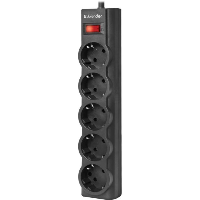 Сетевой фильтр питания Defender ES largo 5m 5 роз. black (994990)