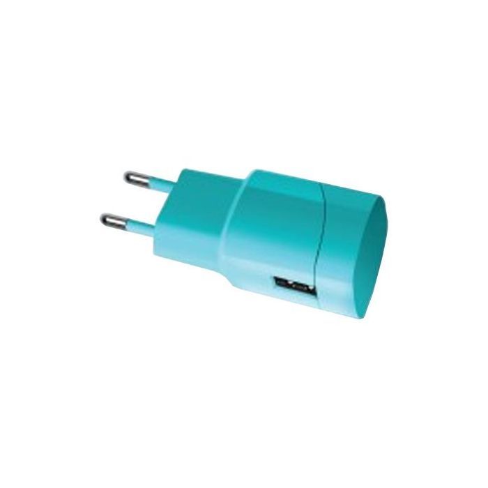 Зарядное устройство Florence USB, 1.0A aquamarin color (FW-1U010A)