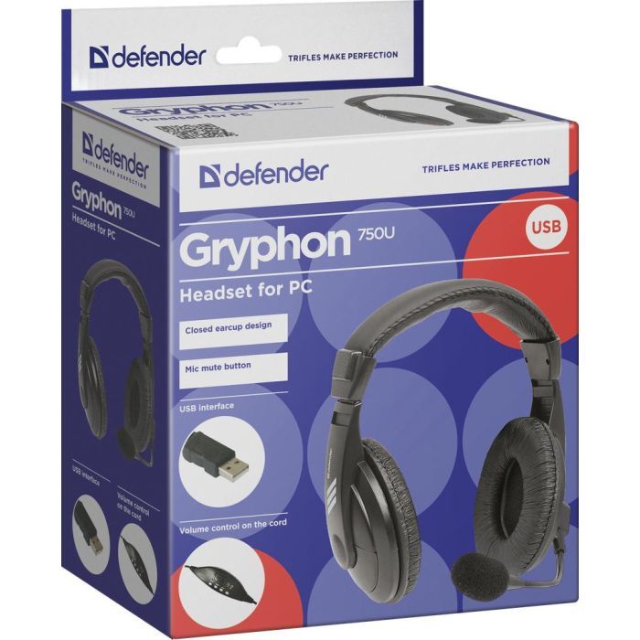 Наушники Defender Gryphon 750U USB (63752) изображение 5