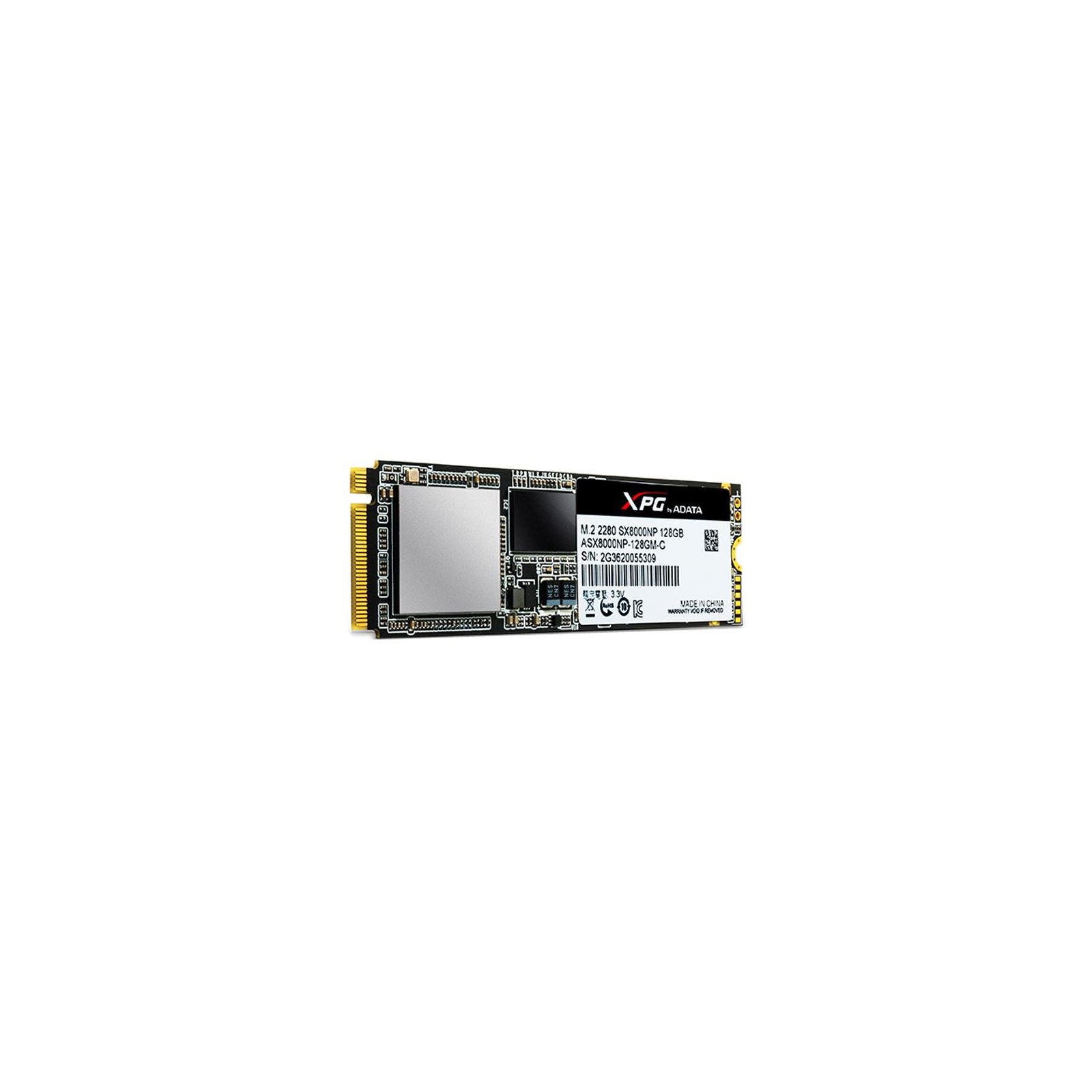 Накопичувач SSD M.2 2280 128GB ADATA (ASX8000NPC-128GM-C) зображення 3