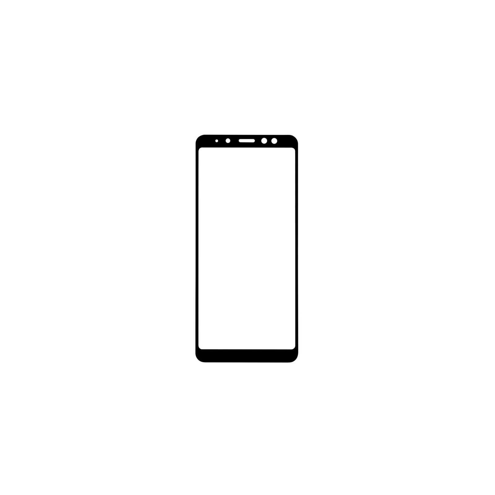 Скло захисне MakeFuture для Samsung A8 Plus 2018 Black Full Cover Full Glue (MGFCFG-SA818PB) зображення 3