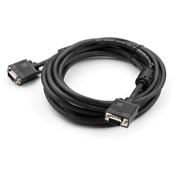 Кабель мультимедийный VGA 5 m MM ferrite Vinga (VCPDCVGAMM5MBK) изображение 2