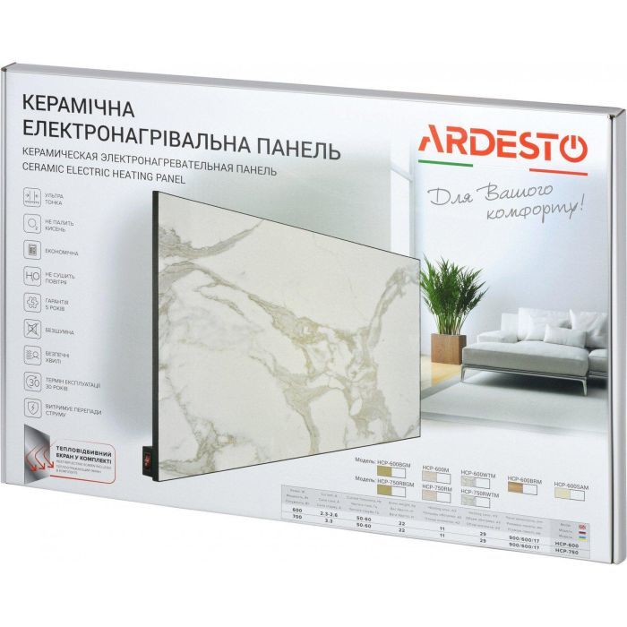 Обігрівач Ardesto HCP-400WT зображення 7