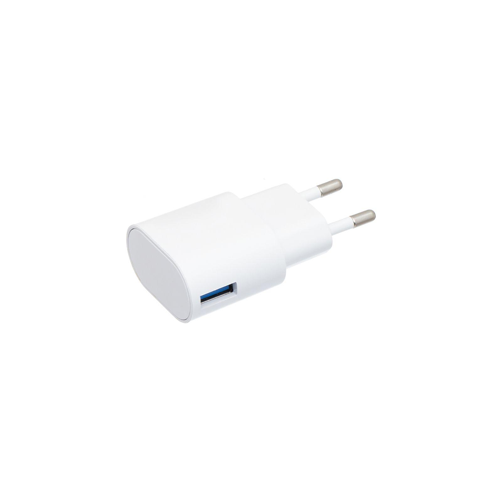 Зарядное устройство Inkax CD-24 Travel charger + Type-C cable 1USB 2.1A White (F_72204) изображение 2