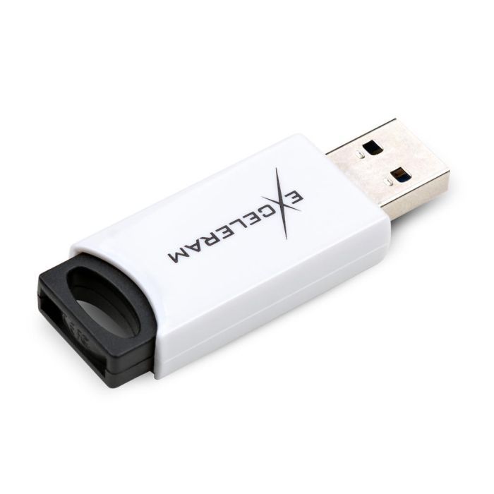 USB флеш накопитель eXceleram 64GB H2 Series White/Black USB 2.0 (EXU2H2W64) изображение 2