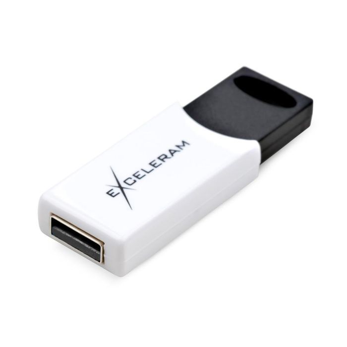 USB флеш накопитель eXceleram 64GB H2 Series White/Black USB 2.0 (EXU2H2W64) изображение 3