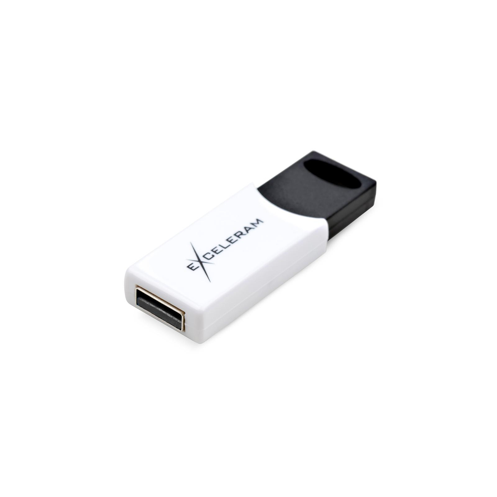 USB флеш накопитель eXceleram 16GB H2 Series White/Black USB 2.0 (EXU2H2W16) изображение 3