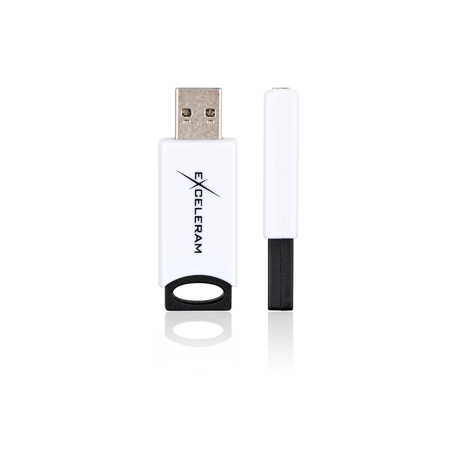 USB флеш накопитель eXceleram 16GB H2 Series White/Black USB 2.0 (EXU2H2W16) изображение 4