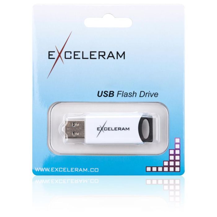 USB флеш накопитель eXceleram 64GB H2 Series White/Black USB 2.0 (EXU2H2W64) изображение 6