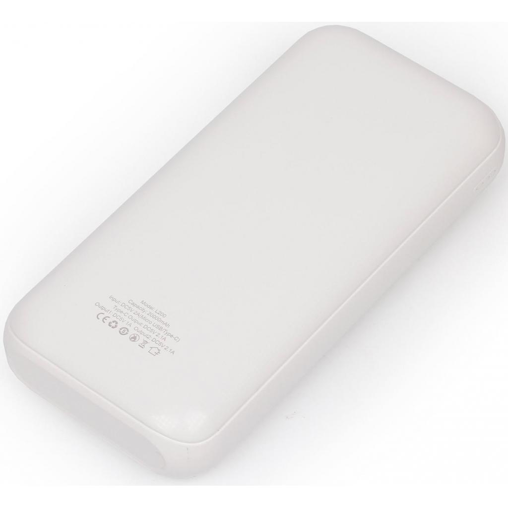 Батарея универсальная Nomi L200 20000 mAh White (430682) изображение 2