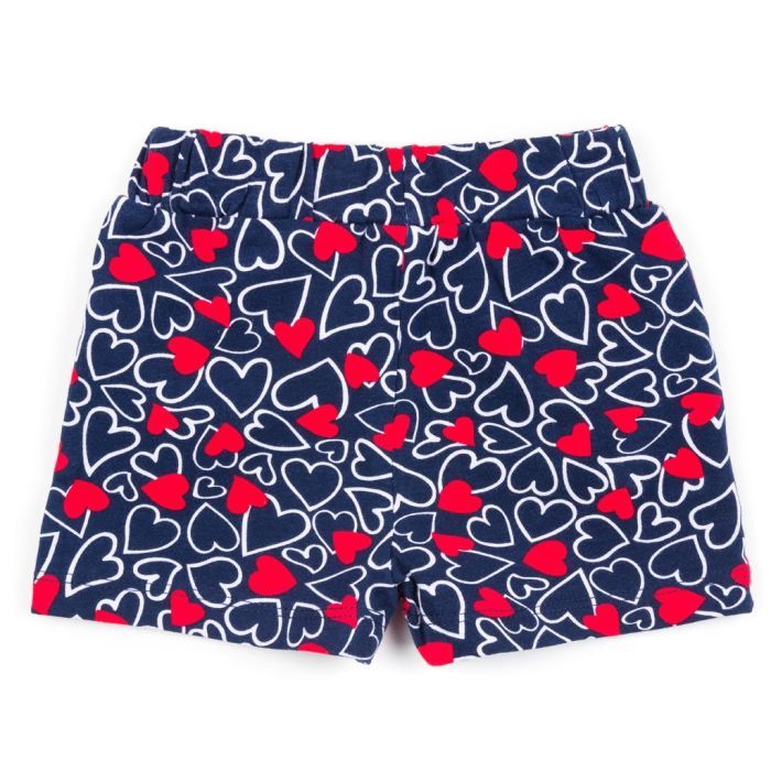 Шорты детские Lovetti трикотажные с сердечками (8051-92G-blue) изображение 2