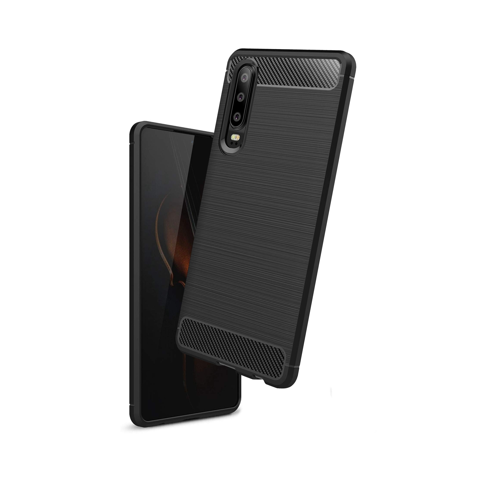 Чехол для мобильного телефона Laudtec для Huawei P30 Carbon Fiber (Black) (LT-P30B) изображение 2