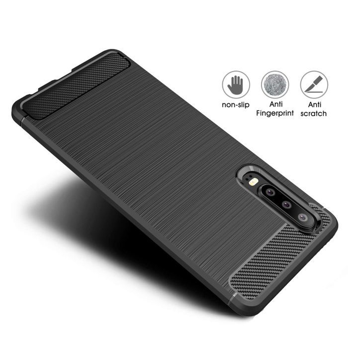 Чехол для мобильного телефона Laudtec для Huawei P30 Carbon Fiber (Black) (LT-P30B) изображение 3