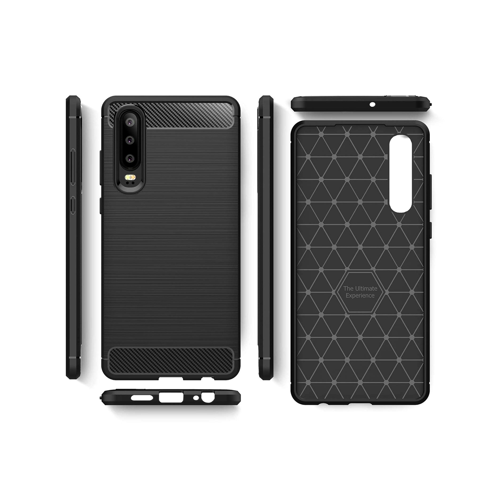Чехол для мобильного телефона Laudtec для Huawei P30 Carbon Fiber (Black) (LT-P30B) изображение 4