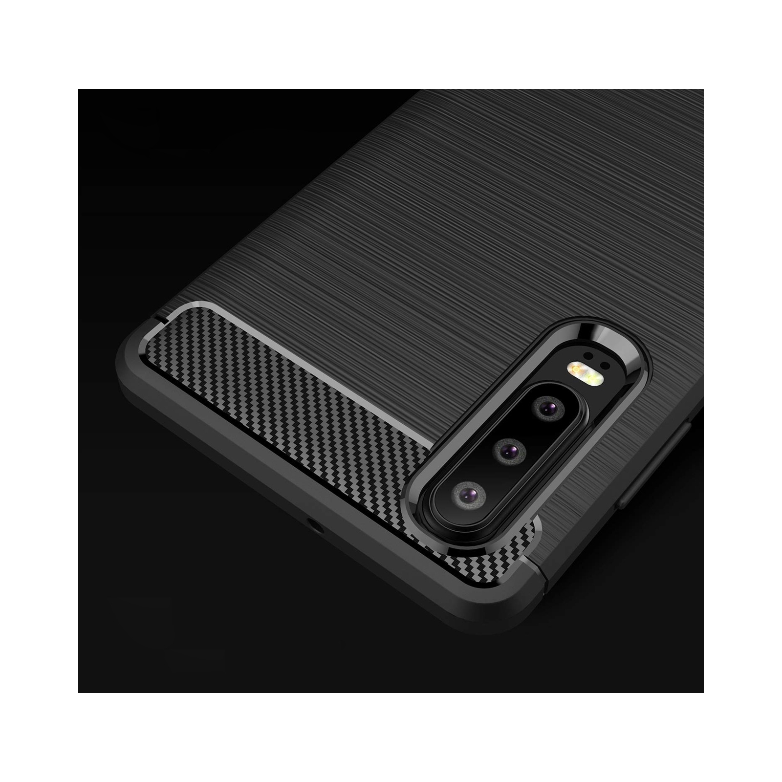 Чехол для мобильного телефона Laudtec для Huawei P30 Carbon Fiber (Black) (LT-P30B) изображение 8