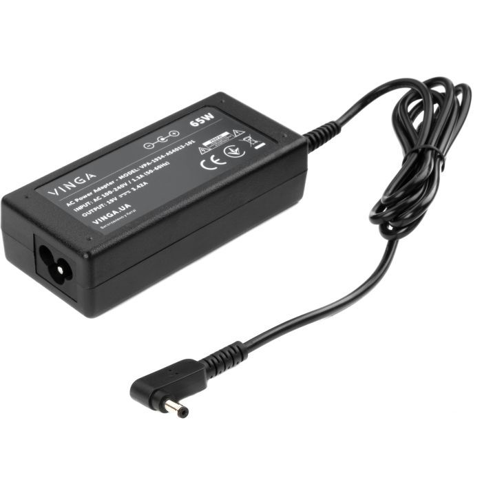 Блок питания к ноутбуку Vinga ASUS 65W 19V 3,42A 4.0 *1.35 (VPA-1934-AS4013-101) изображение 2